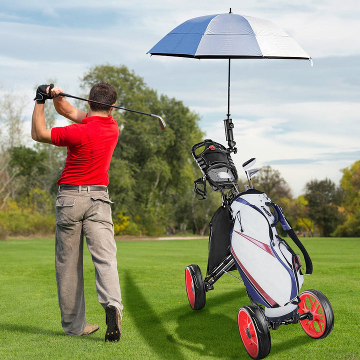 Elevate Your Golf Game with Our Foldable 4-Wheel Golf Trolley Cart