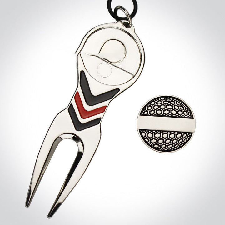 Elevate Your Golf Game with the Golf Green Fork With Ball Marker Accessory Tool
