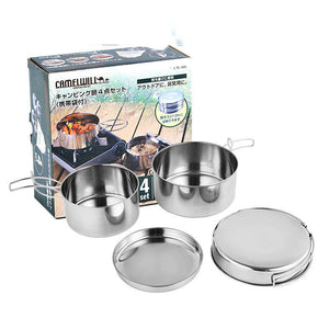 The Ultimate Stainless Steel Camping Cookware Set: Your Outdoor Cooking Companion