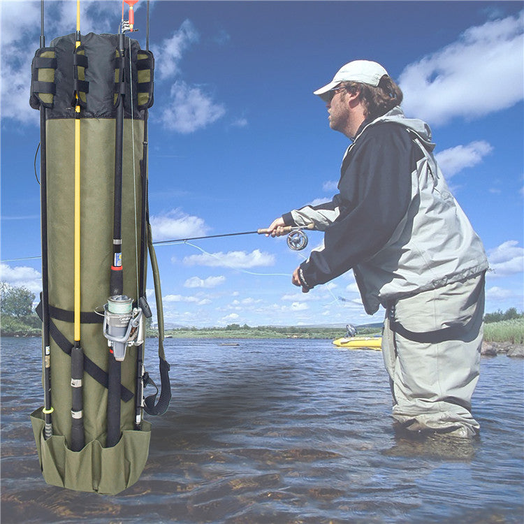 Cylindrical Fishing Rod Storage Bag - The Ultimate Companion for Every Fishing Enthusiast