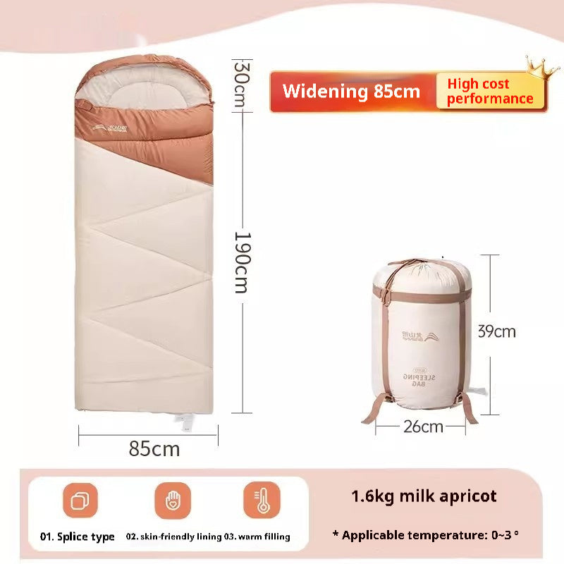 Thickened Warm Cold Protection Sleeping Bag for Outdoor Camping Travel