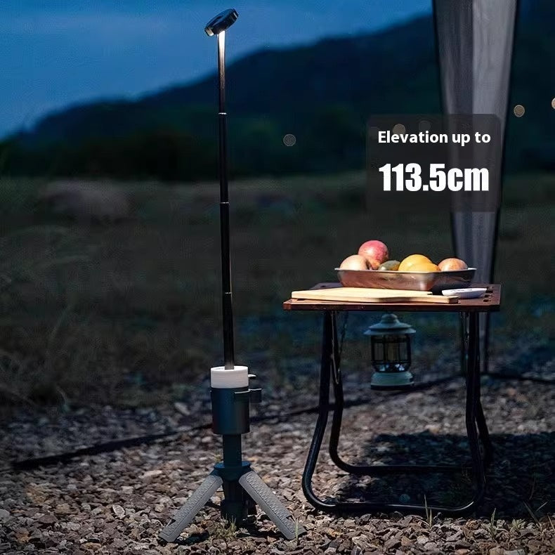Portable Aluminum Alloy Camping Lantern with Telescopic Bracket