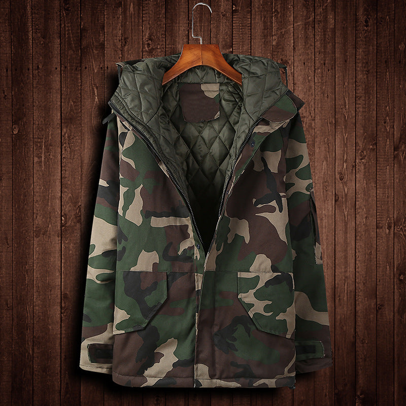 Winter Camouflage Cotton Jacket for Men