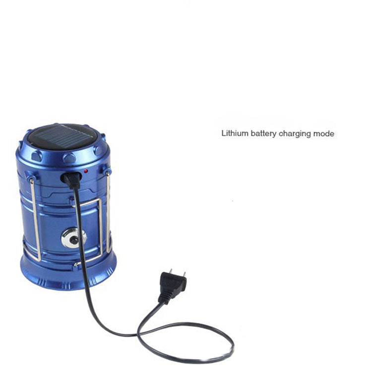 Solar Charging Multifunctional Telescopic Camping Lantern Tent Lamp