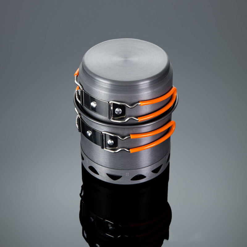 Outdoor Heat-Collecting Single-Pot Camping Cookware For Mountaineering