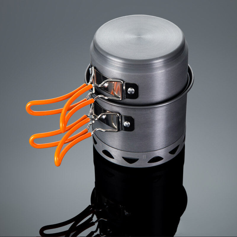 Outdoor Heat-Collecting Single-Pot Camping Cookware For Mountaineering