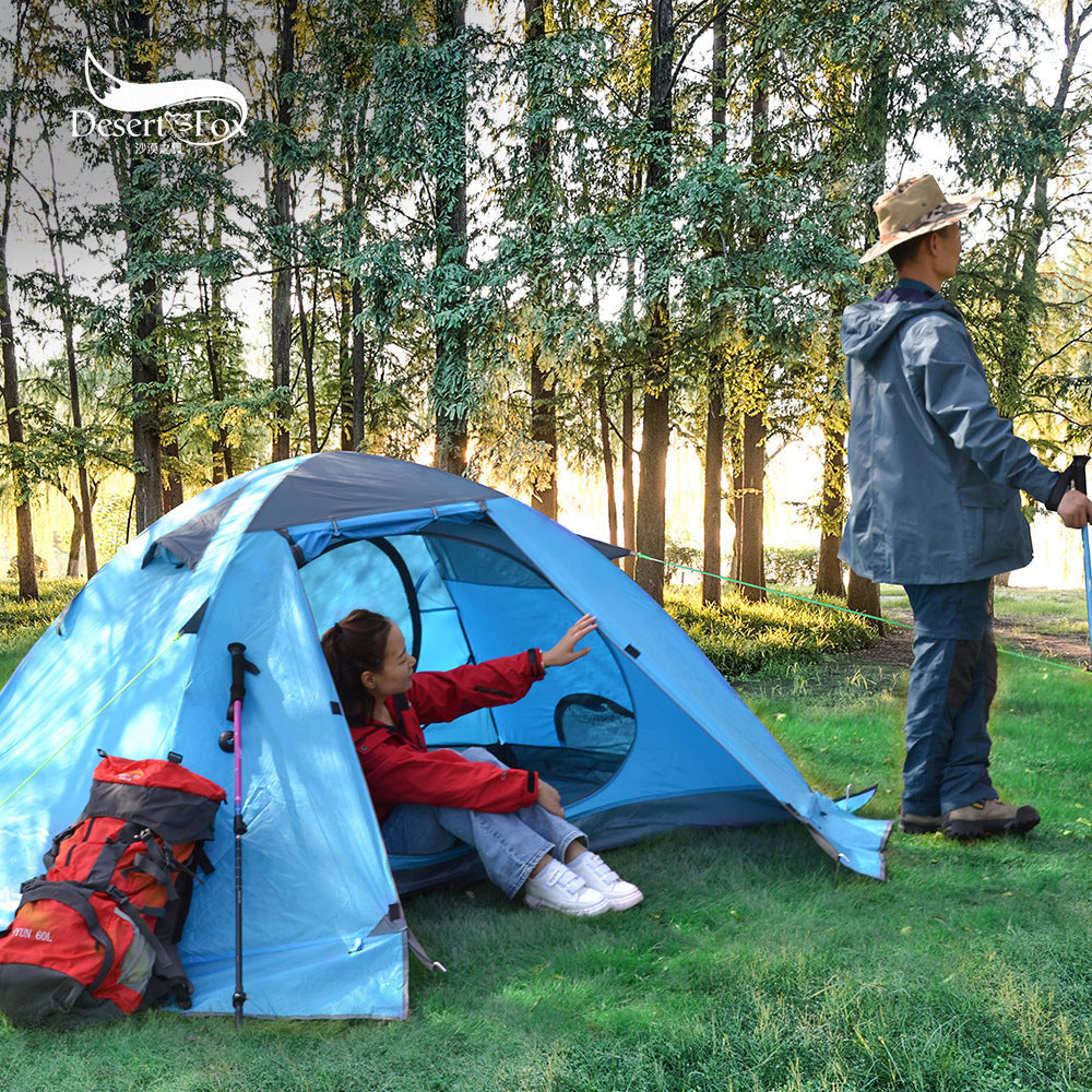 Desert Fox Double-Layer Aluminum Pole Outdoor Camping Tent