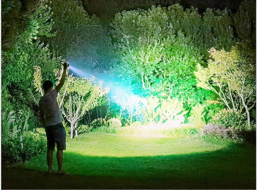 Strong Light Zoom Rechargeable Super Bright Portable LED Flashlight