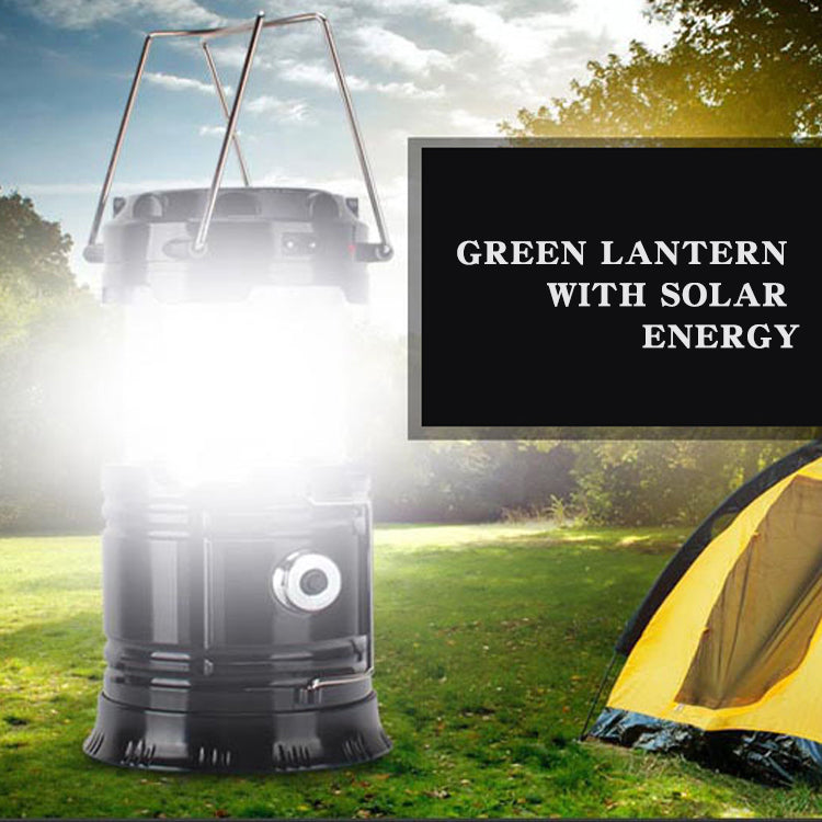Solar Charging Multifunctional Telescopic Camping Lantern Tent Lamp
