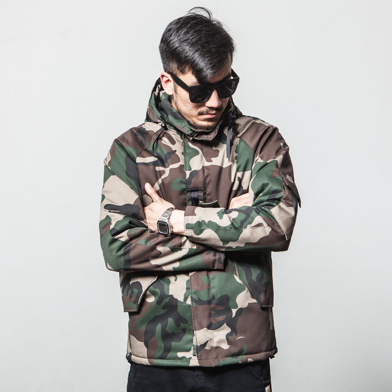 Winter Camouflage Cotton Jacket for Men