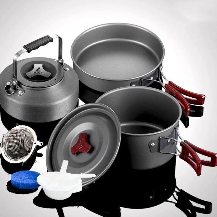 Camping Cookware Set For Picnic And Hiking
