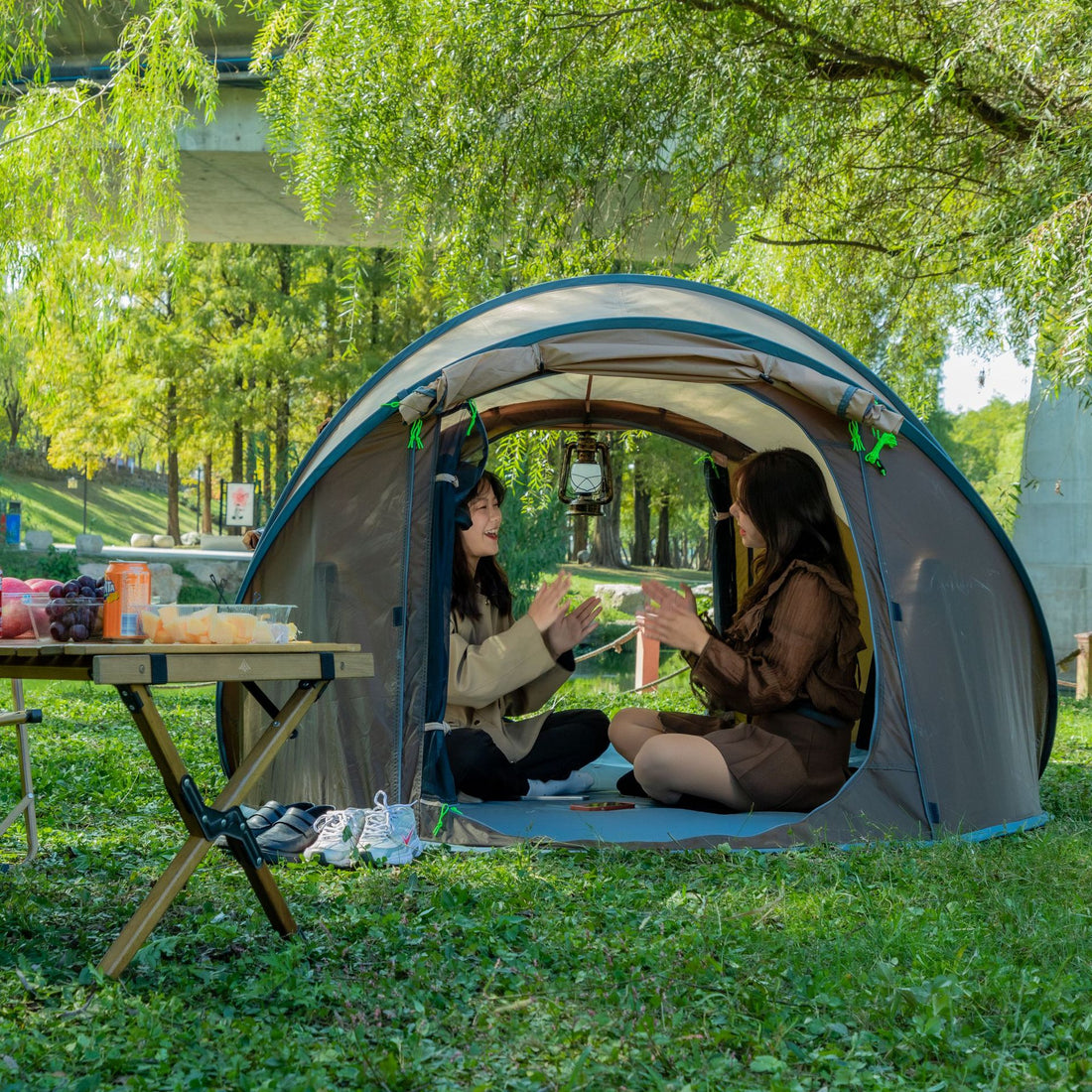 Automatic Quick-Open Single-Layer Outdoor Camping Tent