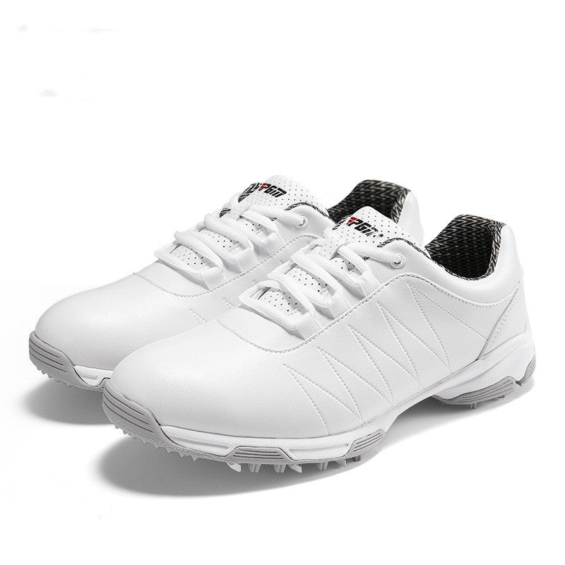 Women’s Waterproof Golf Sneakers with Spin Button And Anti-Slip Laces