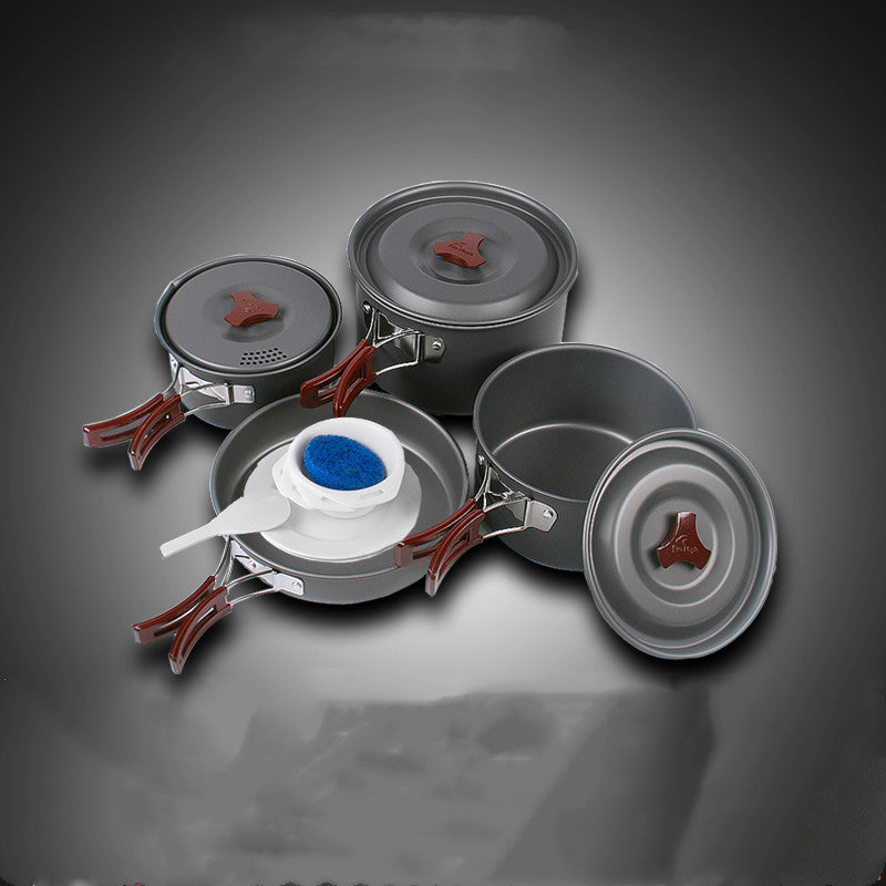 Camping Cookware Set For Picnic And Hiking
