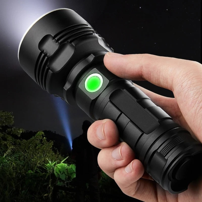 Strong Focus LED Rechargeable Super Bright Outdoor Xenon Flashlight