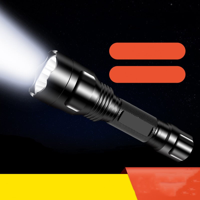 Aluminum Alloy Rechargeable Long-Range Waterproof LED Flashlight