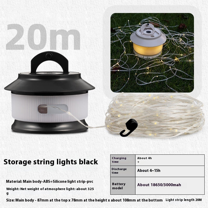 Outdoor Camping Tape Lamp Tent Ambience Light Party Decoration Lamp