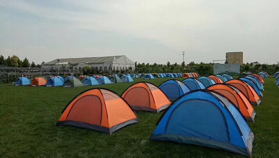 Double-Layer Waterproof Aluminum Pole Outdoor Camping Tent