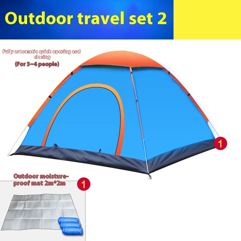 Automatic Multi-Person Double-Door Camping Tent