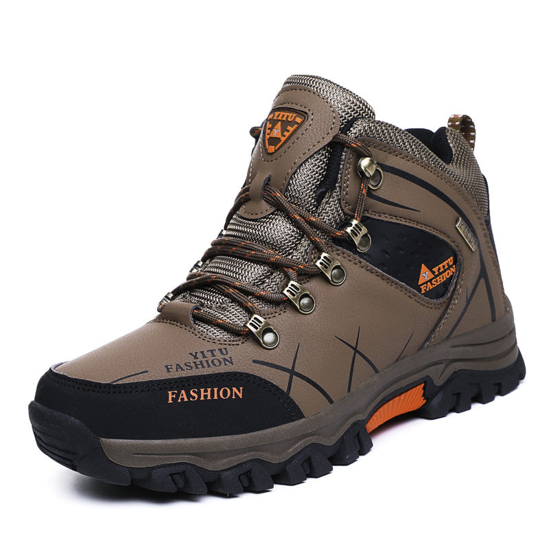 High-Top Plush Velvet Outdoor Hiking Shoes