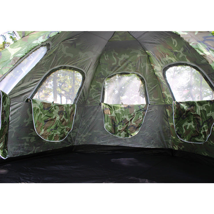 Automatic Large Capacity Single-Layer Outdoor Camping Tent for 6–8 People Factory Direct