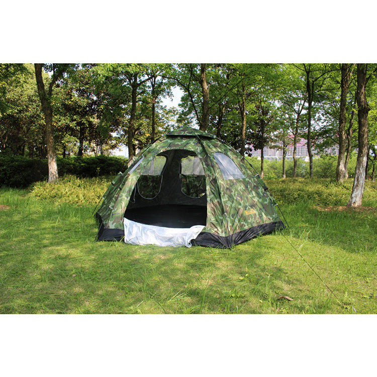 Automatic Large Capacity Single-Layer Outdoor Camping Tent for 6–8 People Factory Direct