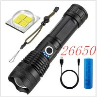 Strong Light Zoom Rechargeable Super Bright Portable LED Flashlight