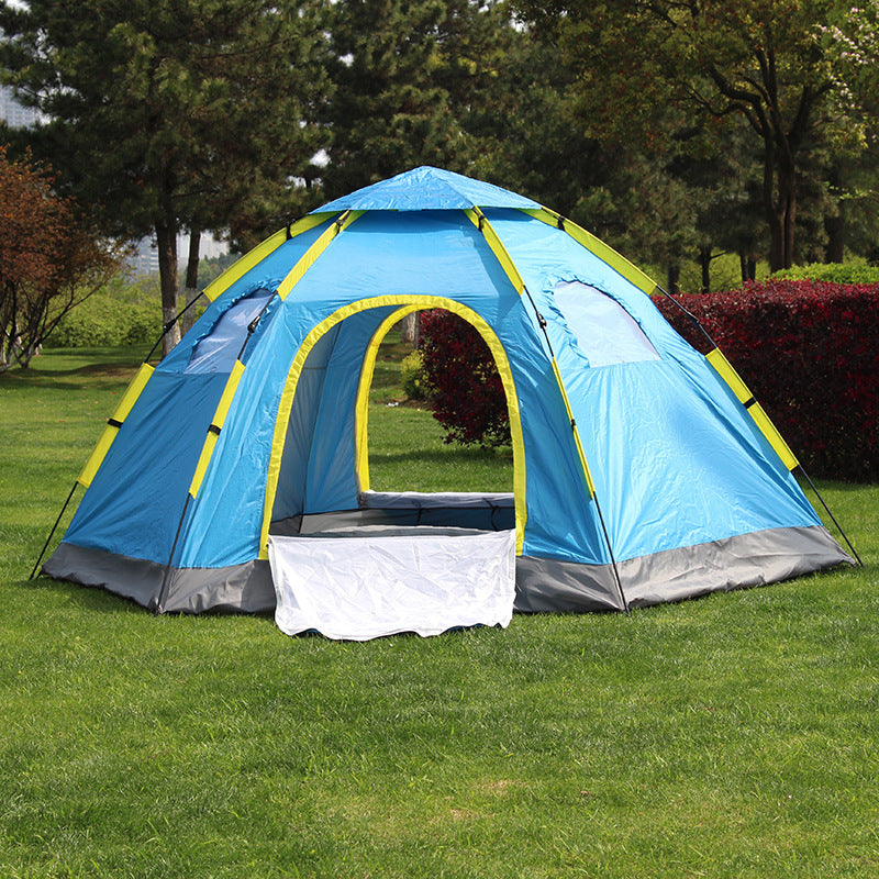 Automatic Large Capacity Single-Layer Outdoor Camping Tent for 6–8 People Factory Direct
