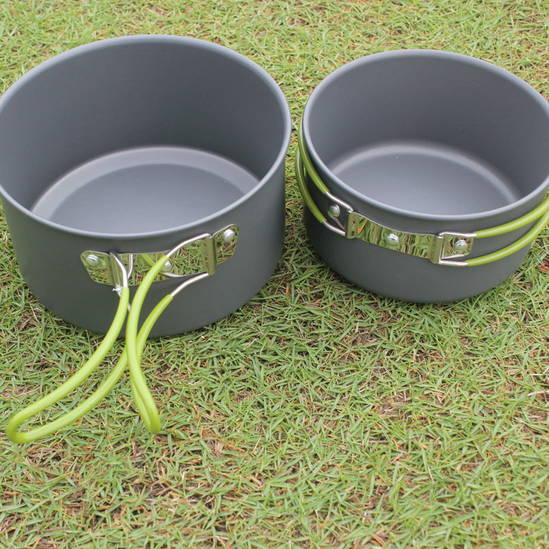 Outdoor Portable Non-Stick Camping Cookware Set For 2-3 People