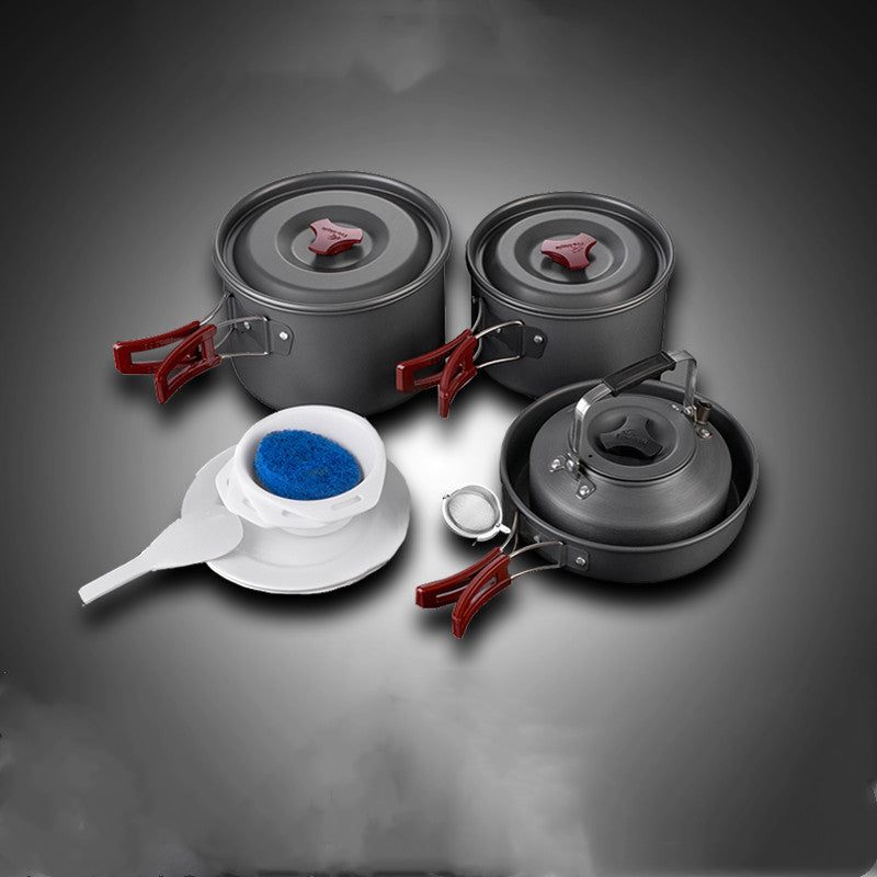 Camping Cookware Set For Picnic And Hiking