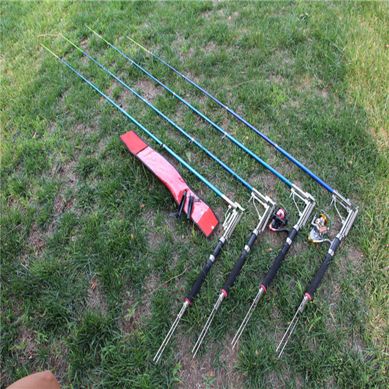 Automatic Spring Fishing Rod Set With Support Stand And Full Accessories Package