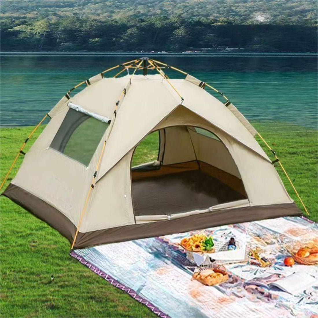 Automatic Quick-Opening Outdoor Camping And Picnic Tent