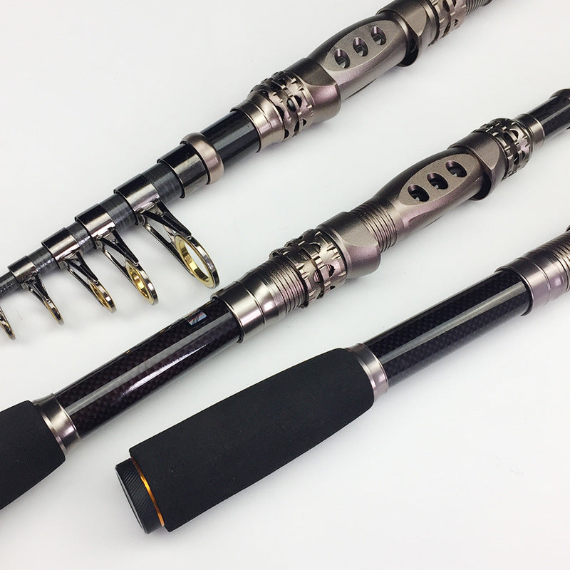 Weihe Retractable Sea Fishing Rod 1.8–3.3m Carbon Fiber Telescopic Rod