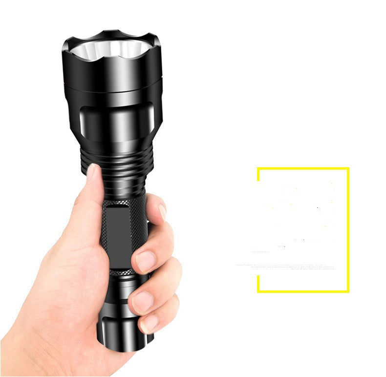 Aluminum Alloy Rechargeable Long-Range Waterproof LED Flashlight