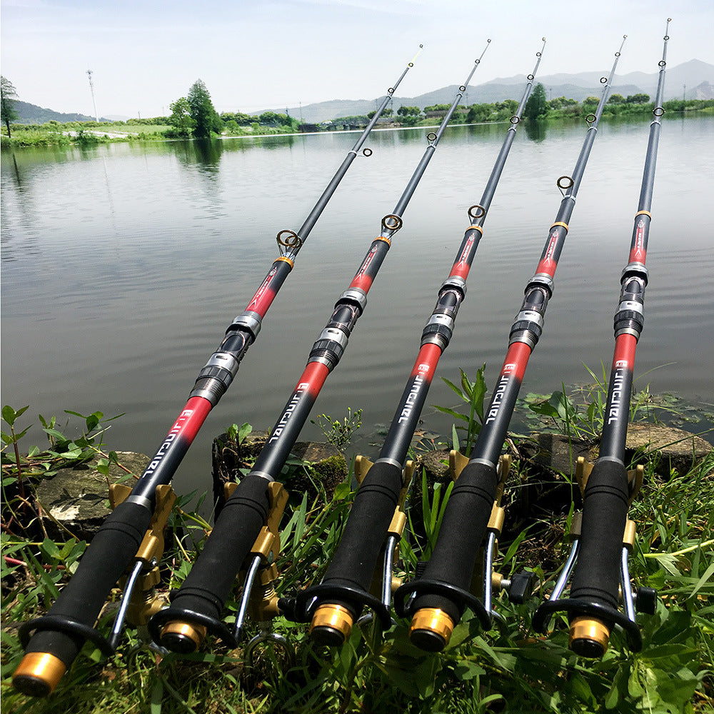 Super Hard Telescopic Carbon Fiber Fishing Rod For Sea Fishing