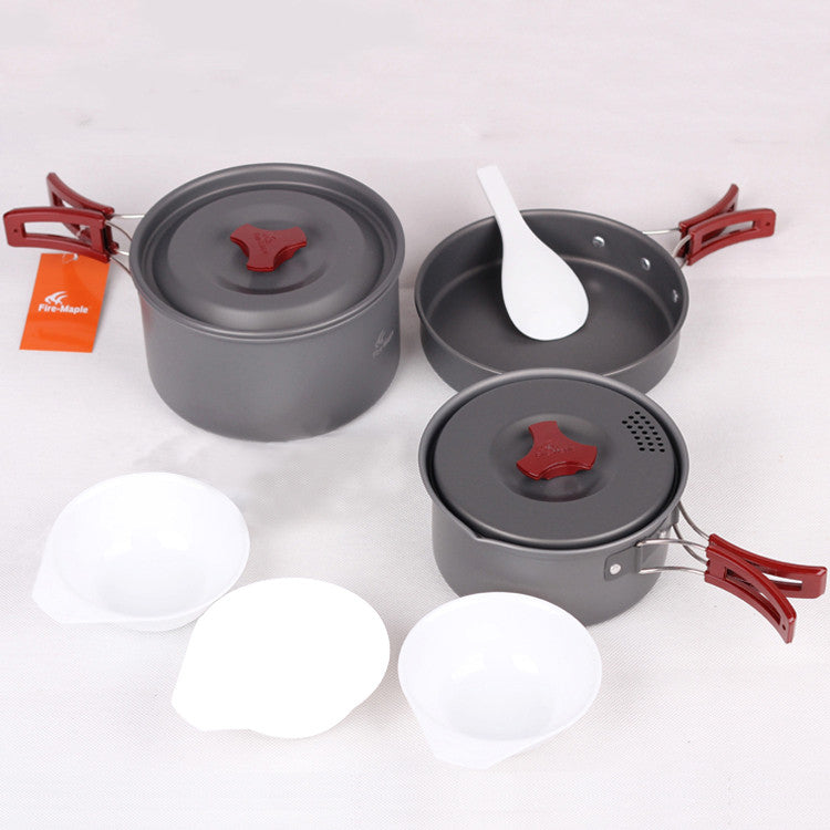 Camping Cookware Set For Picnic And Hiking