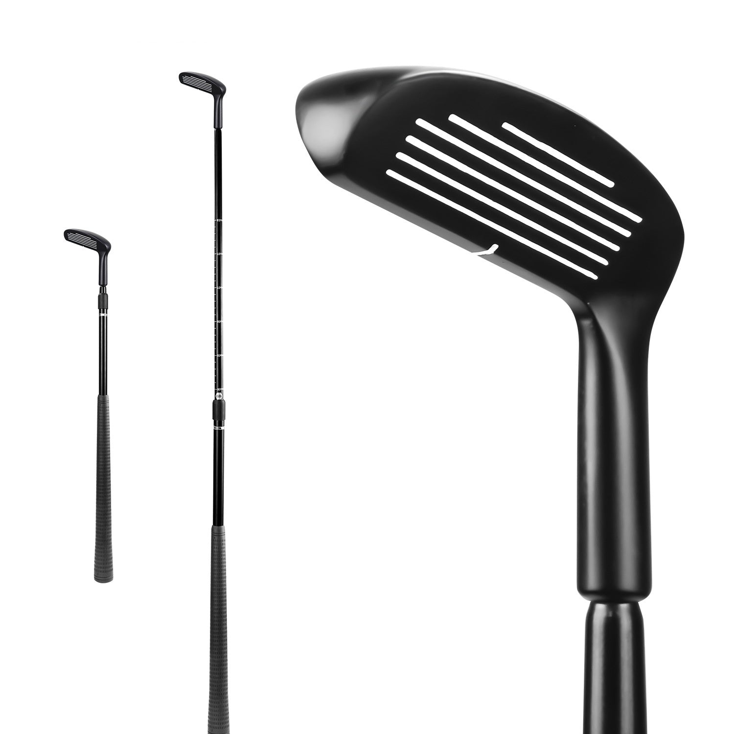Double-Sided Zinc Alloy Telescopic Golf Club Training Aid