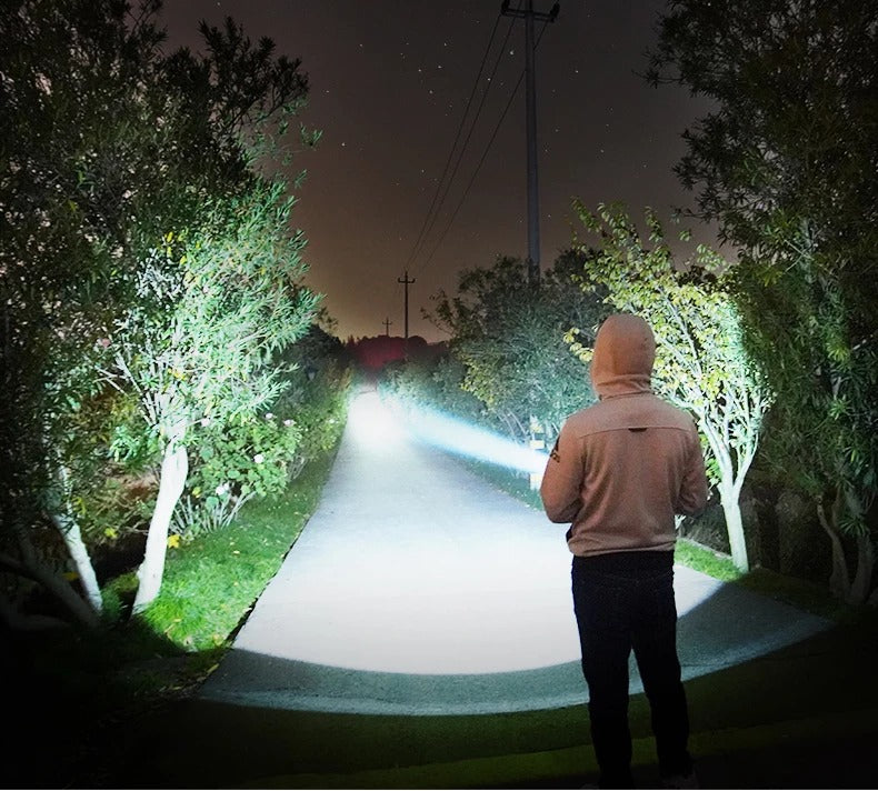 Strong Focus LED Rechargeable Super Bright Outdoor Xenon Flashlight