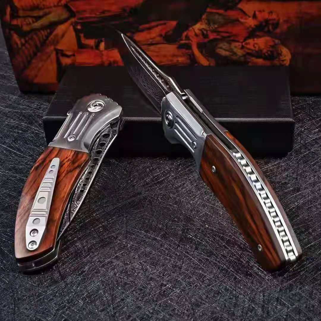Hand Forged Pattern Folding Knife