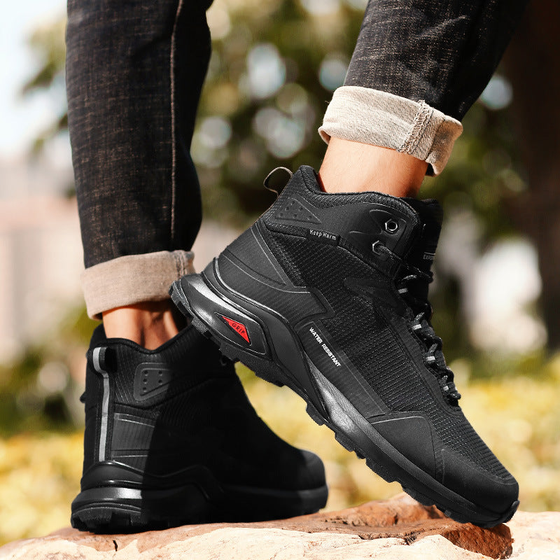 Men’s Winter High-Top Outdoor Hiking Sports Shoes Large Size