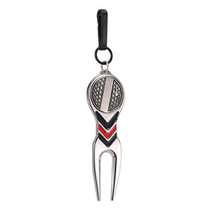 Golf Green Fork With Ball Marker Accessory Tool