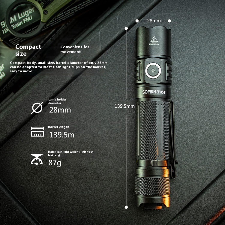 Long-Range Strong Beam LED Flashlight For Camping And Outdoor Use