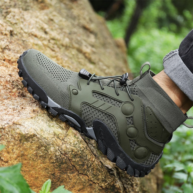 Men’s Lightweight High-Top Large Size Outdoor Hiking Shoes