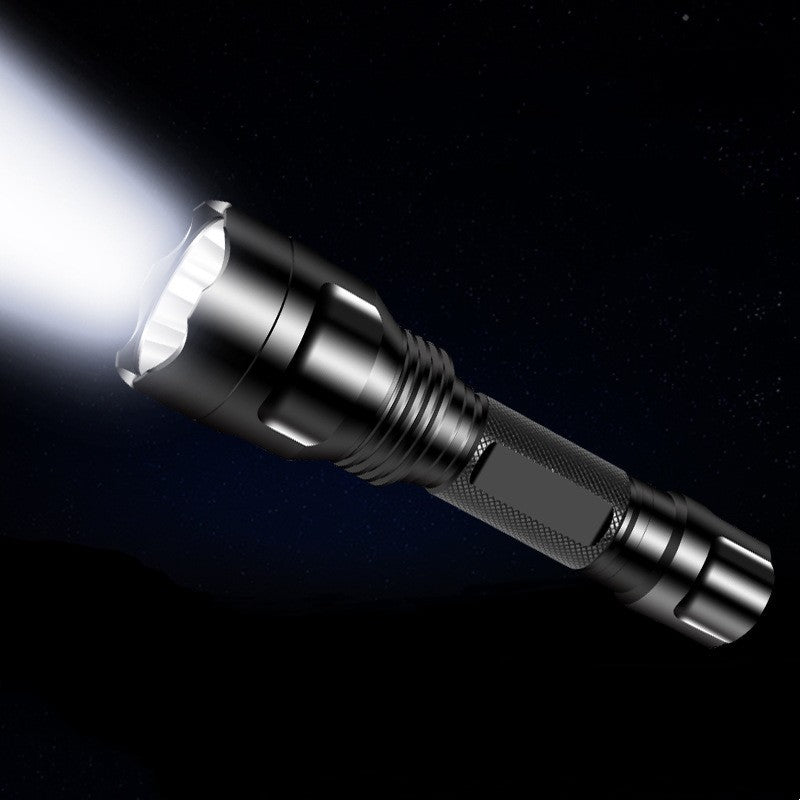 Aluminum Alloy Rechargeable Long-Range Waterproof LED Flashlight
