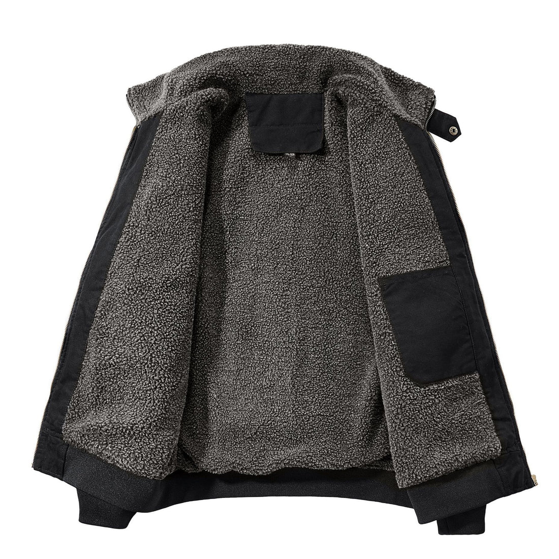 Men’s Winter Fleece-Lined Thick Cotton Jacket