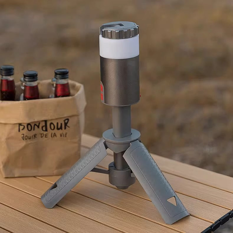 Portable Aluminum Alloy Camping Lantern with Telescopic Bracket