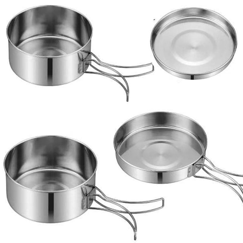 Stainless Steel Camping Cookware Set