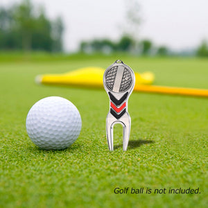 Golf Green Fork With Ball Marker Accessory Tool