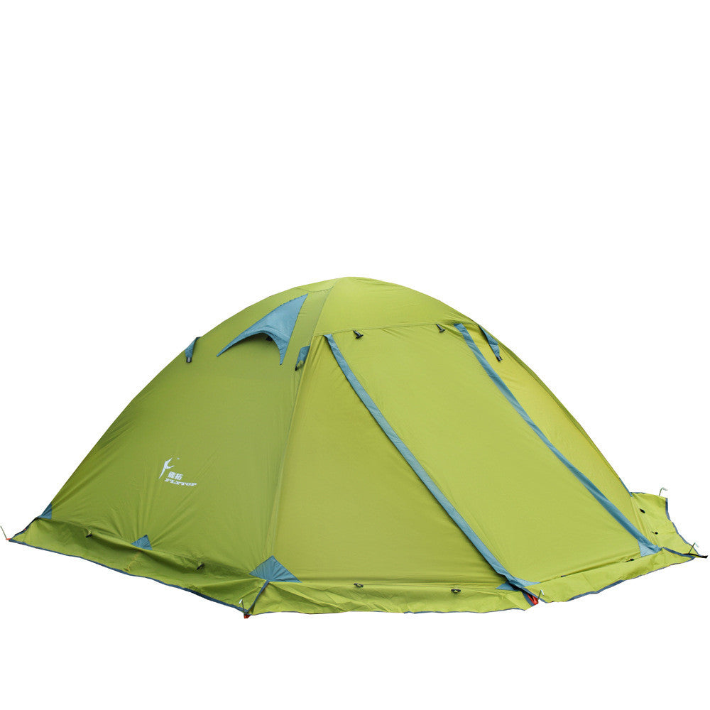 Double-Layer Aluminum Pole Camouflage Windproof And Rainproof Camping Tent