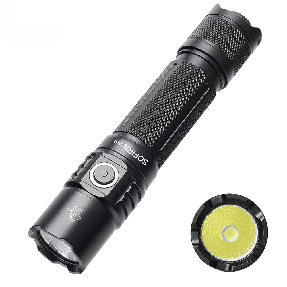Long-Range Strong Beam LED Flashlight For Camping And Outdoor Use